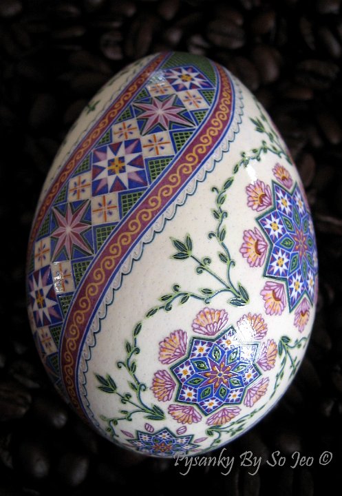 Ring Around The Rosie Ukrainian Easter Egg Pysanky By So Jeo